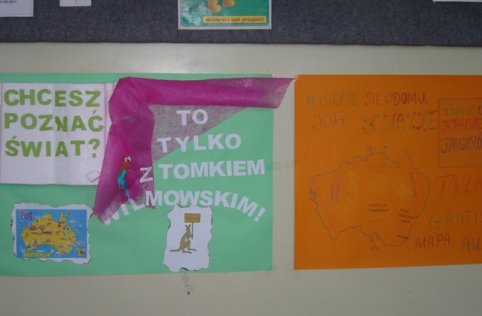 Plakat na języku polskim