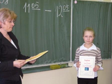 Konkurs matematyczny uczniów klas III