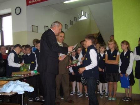 Uroczyste wręczenie nagród przez Wójta Gminy Łukowa