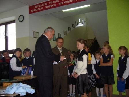 Uroczyste wręczenie nagród przez Wójta Gminy Łukowa