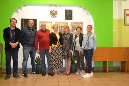 Spotkanie z rodziną Patrona szkoły