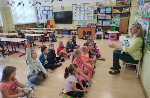 Spotkanie czytelnicze w zerówce