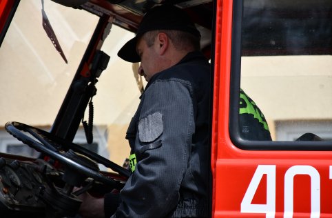 Spotkanie przedszkolaków ze strażakami