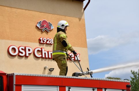 Spotkanie przedszkolaków ze strażakami