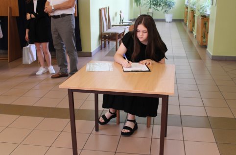Absolwenci odebrali zaświadczenia z egzaminu ósmoklasisty