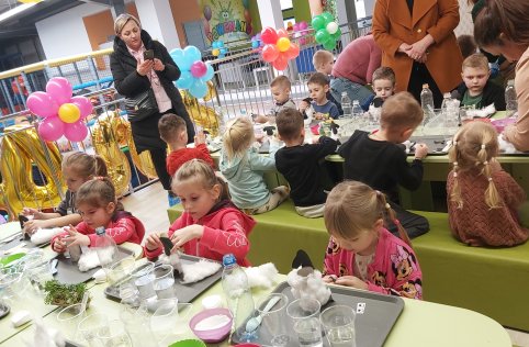 Przedszkolaki na wycieczce w Biłgoraju