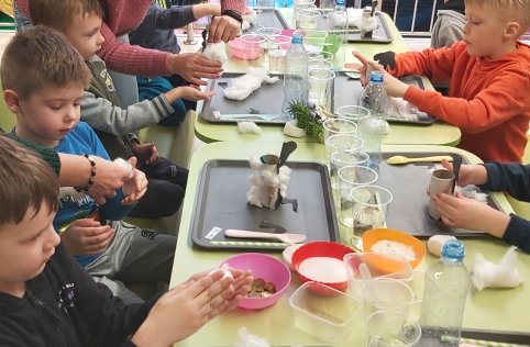 Przedszkolaki na wycieczce w Biłgoraju