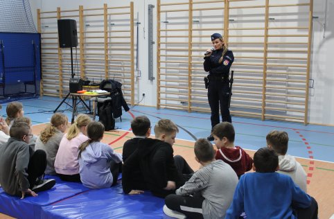 Spotkanie z policjantką w naszej szkole