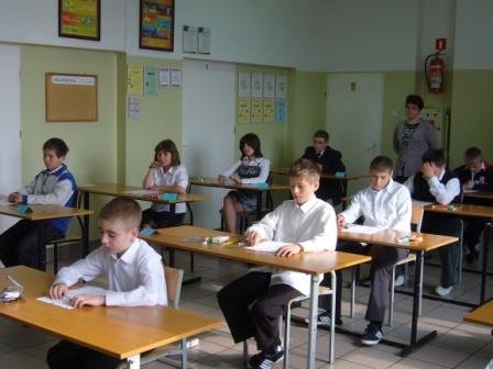 Sprawdzian w szóstej klasie 2010