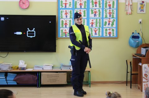 Pogadanka z przedstawicielem policji w naszej szkole
