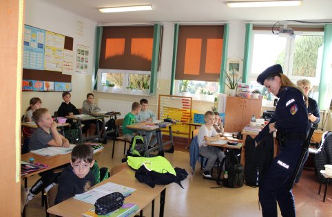Pogadanka z przedstawicielem policji w naszej szkole