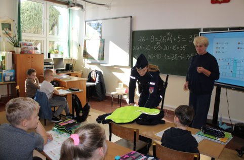 Pogadanka z przedstawicielem policji w naszej szkole