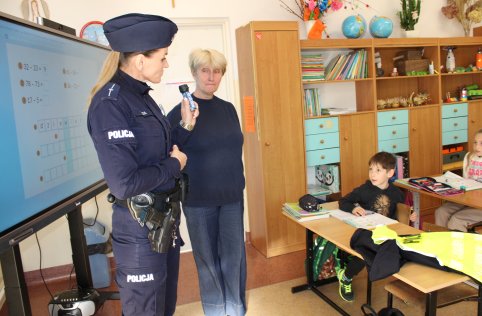 Pogadanka z przedstawicielem policji w naszej szkole