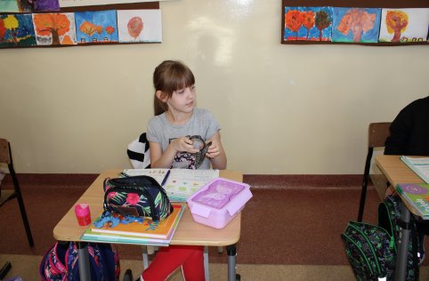 Pogadanka z przedstawicielem policji w naszej szkole