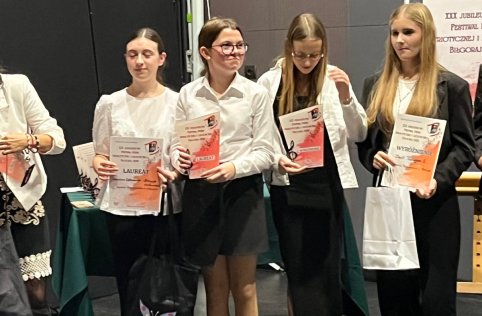 Sukcesy naszych uczniów w XXX Festiwalu Pieśni Patriotycznej i Legionowej w Biłgoraju