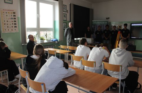 Spotkanie z uczniami Technikum w Zwierzyńcu