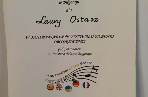 Nagroda Specjalna dla Laury Ostasz