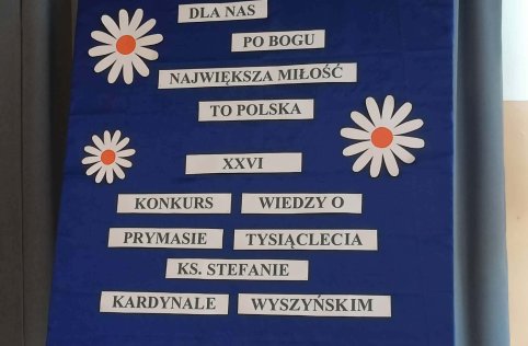 Sukces naszych uczniów w konkursie wiedzy o Stefanie Kardynale Wyszyńskim